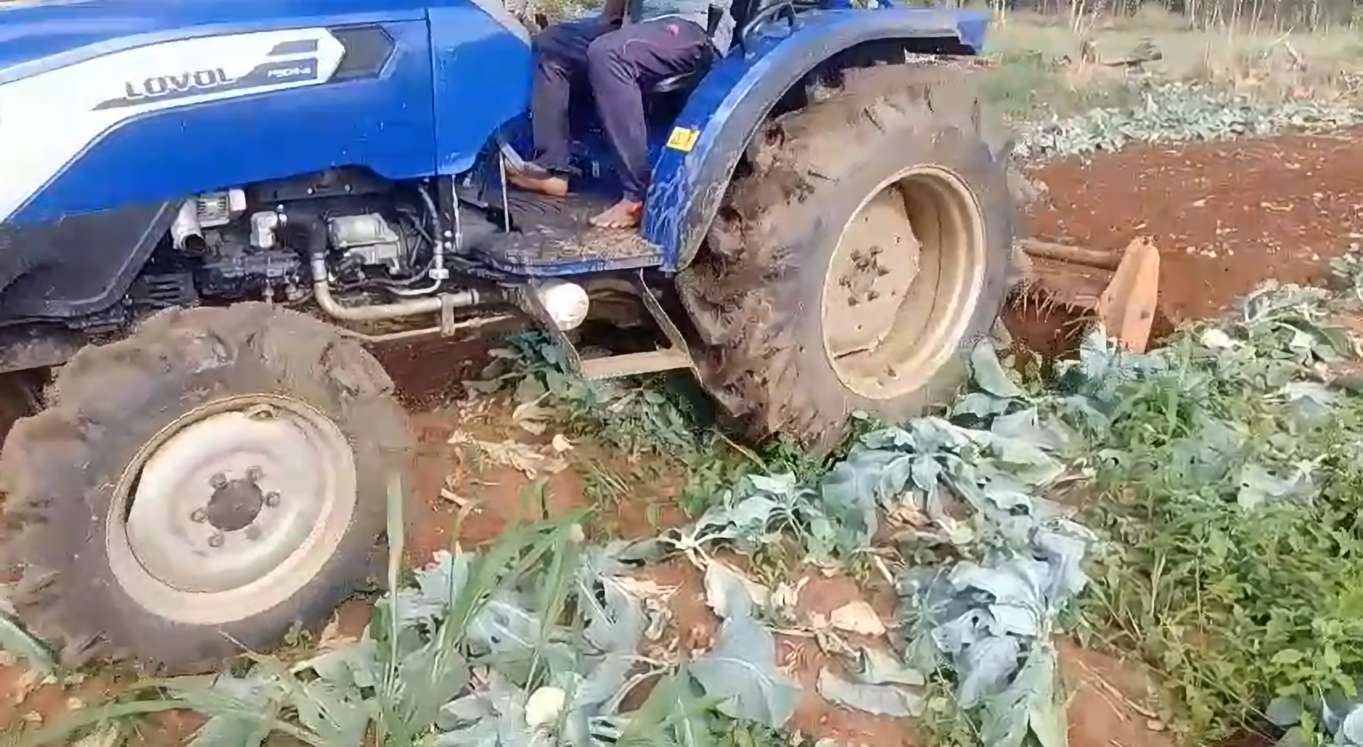 LOVOL TB504 performing field tillage with stable and efficient operation.